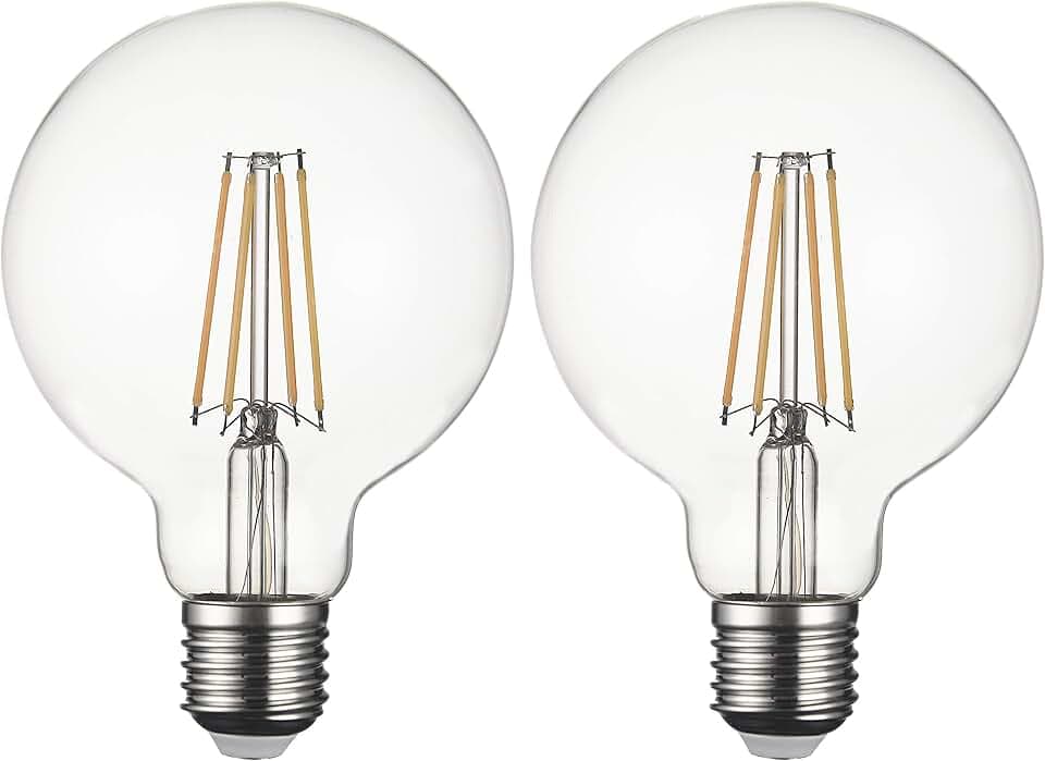 SD LUX Edison LED Light Bulb 8W 1000lm dimmable Equi100W G30-2PC 2700K E26