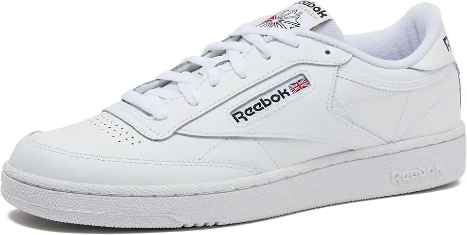 Reebok Club C 85 Mens Tennis Shoes, Casual Fashion White Sneakers for Men