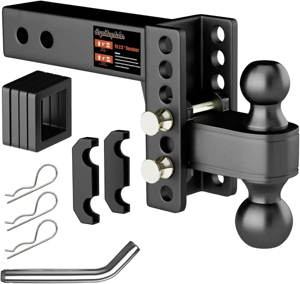2.5 inch Adjustable Trailer Hitch 2-1/2 Receiver Drop Hitch