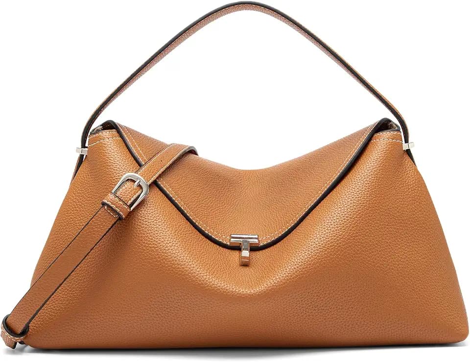 Women's Microfiber Leather Crossbody Bags, T Lock Handbags