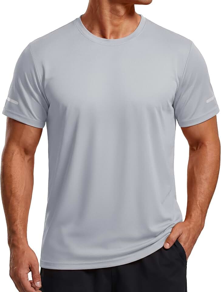 TACVASEN UV Shirt Herren Sport Tshirts Atmungsaktive Funktionsshirt