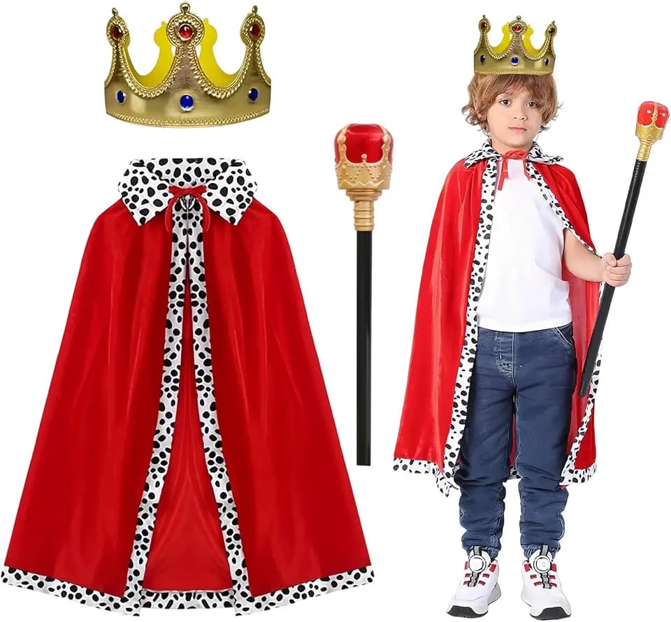 Prinz Umhang Kinder Umhang könig Mit Krone König König Kostüm