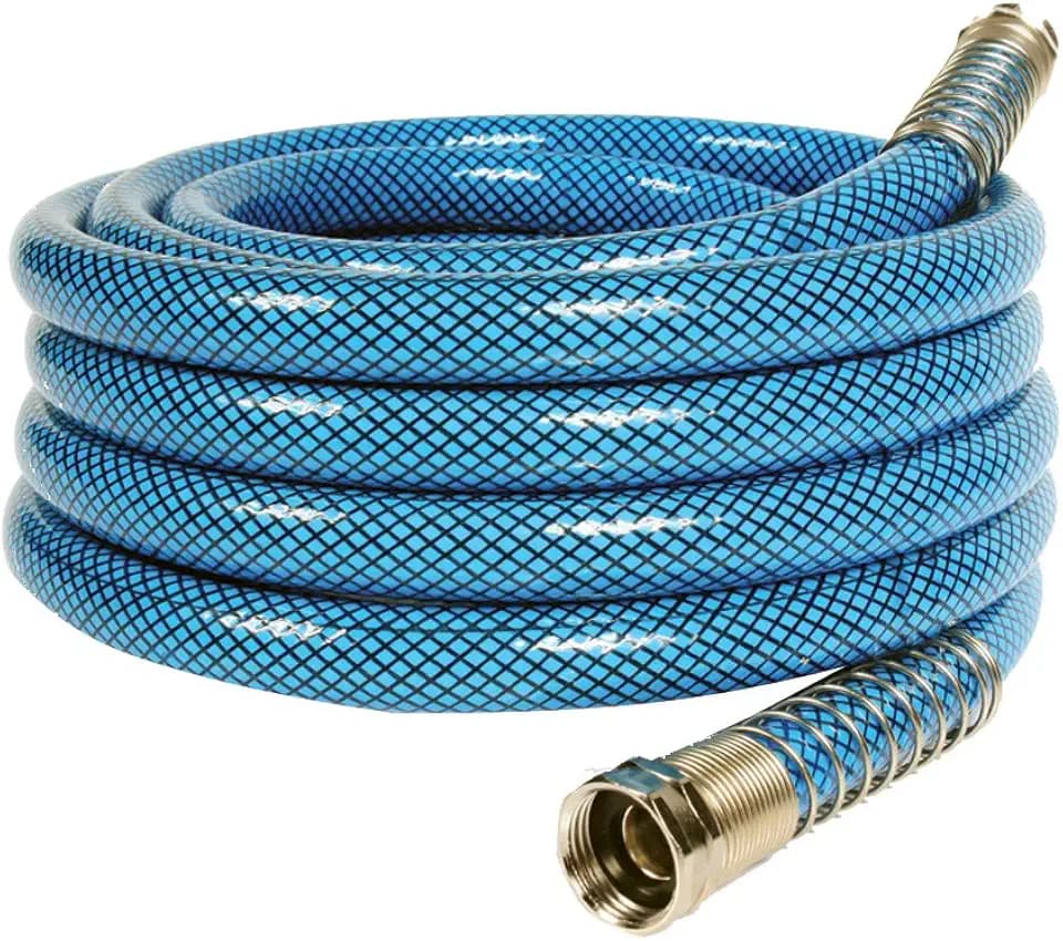 Camco TastePURE 25-Foot Premium Drinking Water Hose - Features a No-Kink Heavy-Duty Design with Machined Fittings for Extra Strength, 5/8” ID, and is Lead-Free, BPA-Free, and Phthalate-Free (22833)