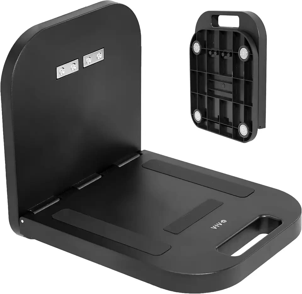 VIVO Magnetische Laptop-Halterung Schwarz 30x33cm, DESK-MAG01 | Ablage für Notebook/Tablet, Multifunktions-Plattform, Freihand-Kompakttisch, Bringt an flachen Stahlflächen an