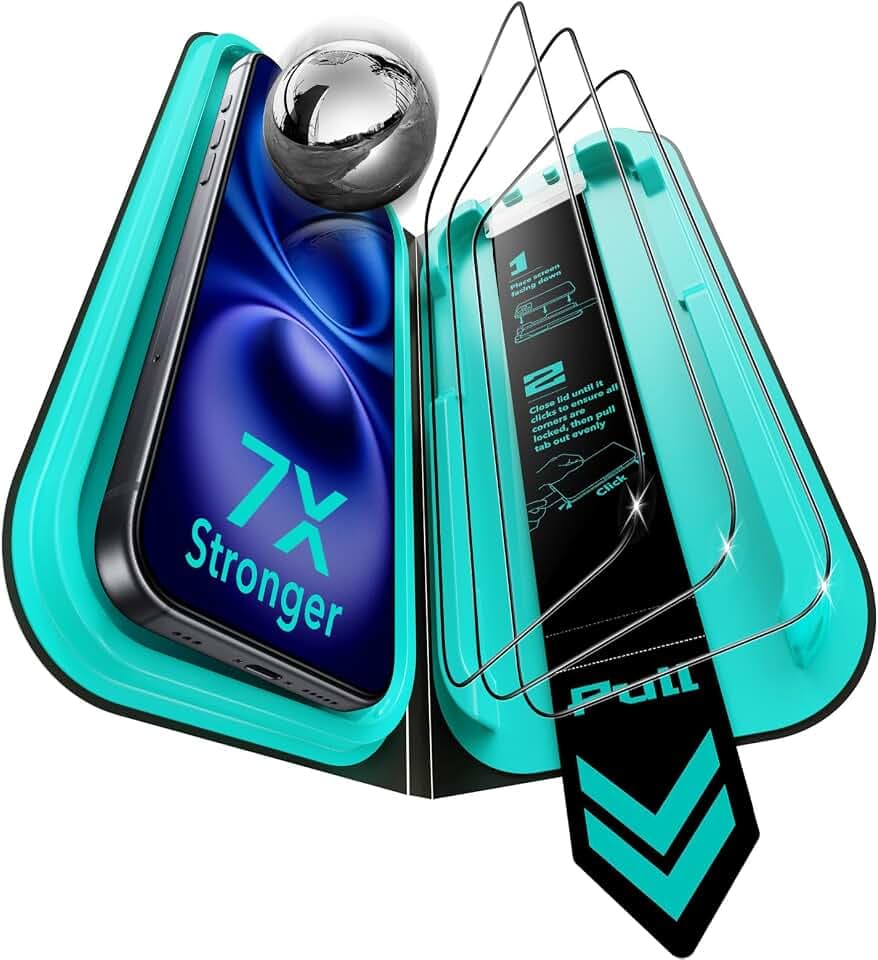 ESR 3 Stück für iPhone 16/iPhone 15 für Panzerglas, Armorite