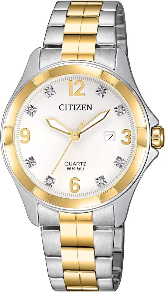 Citizen Quartz Womens Watch, Stainless Steel, Crystal
