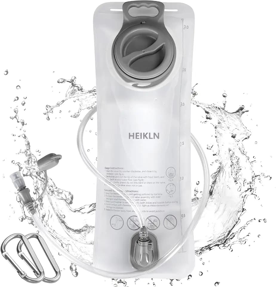 HEIKLN Hydration Bladder 1.5L-2L-2.5L-3L,Leak Proof Water Reservoir, BPA Free Military Water Storage Bladder Bag Hydration Pack Replacement Easy Clean for Bicycling Hiking Camping Hunting Running
