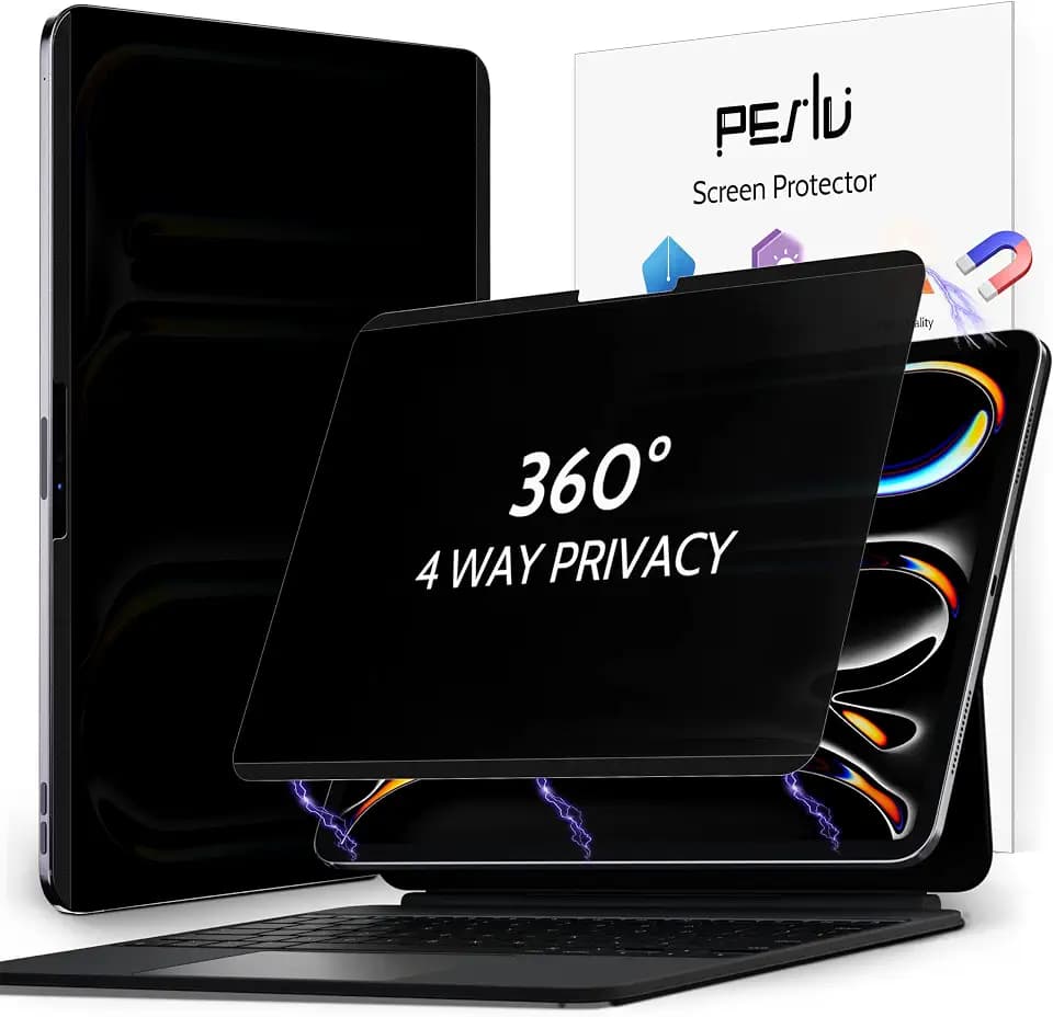 Peslv 4-Way Magnetic Privacy Screen Protector for iPad Pro 13 Inch