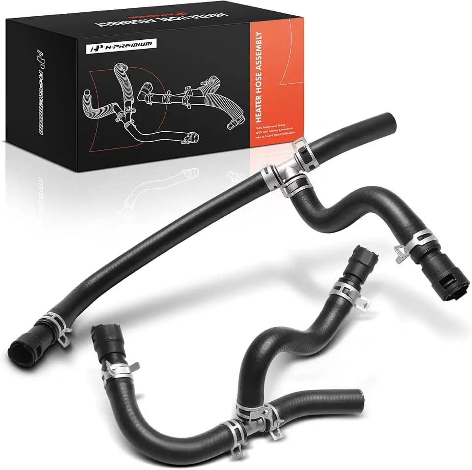 A-Premium Set of 2 Inlet and Outlet HVAC Heater Hose Pipe Line Assembly