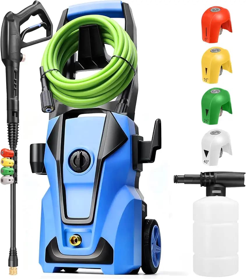 Electric Pressure Washer 5000PSI Max 4.0GPM Portable Washer, Blue