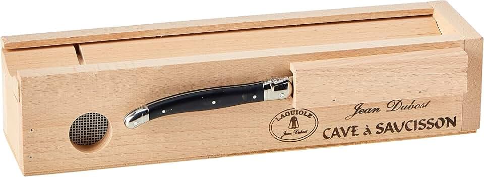Laguiole Jean Dubost 61311 Wurstbox mit schwarzem Messer