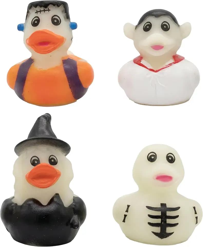 Party City Mini Glow in the Dark Rubber Duck 48 Count Kit