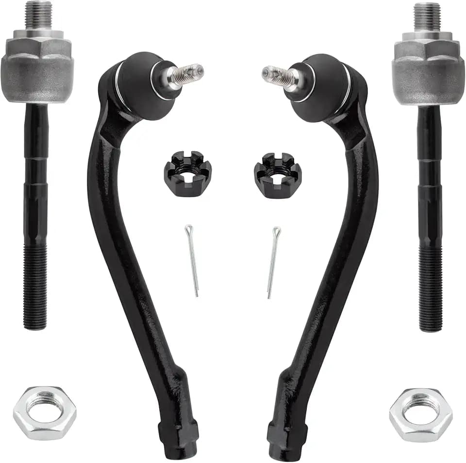 BOXI 4pcs Front Inner Outer Tie Rod Ends Fit for Hyundai Elantra 2007-2012 / for Kia Forte 2010-2013/Forte Koup 2010-2016/Forte5 2012 | EV800228 ES800229 ES800230