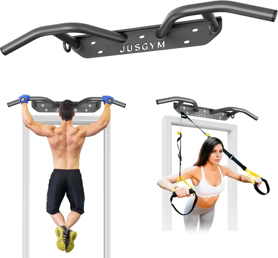Wall Mounted Pull Up Bar, 51''/36'' Chin Up Bar