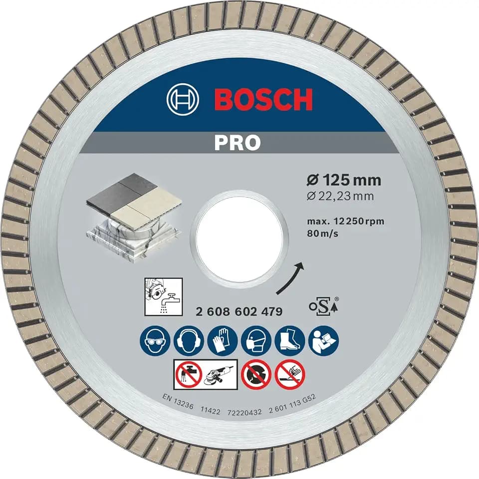 Bosch 1x PRO Ceramic Diamanttrennscheibe, 125 x 22,23 mm