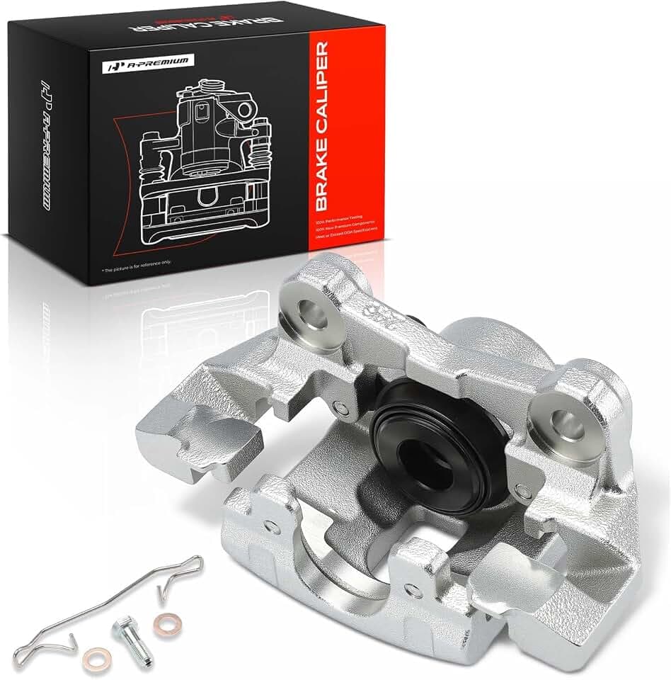 A-Premium Rear Left Driver Disc Brake Caliper with Bracket