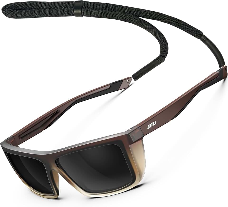 ATTCL Sonnenbrille Herren Polarisiert Sport UV400 TR90 Rutschfest Band
