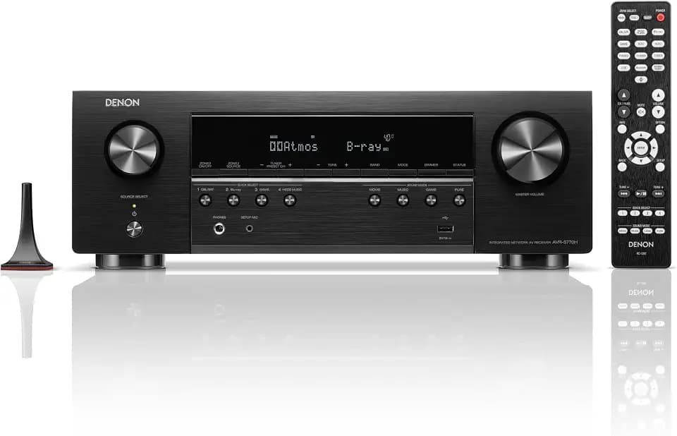 Denon AVR-S770H 7.2 Ch Home Theater Receiver, 8K UHD HDMI Receiver 75W X 7
