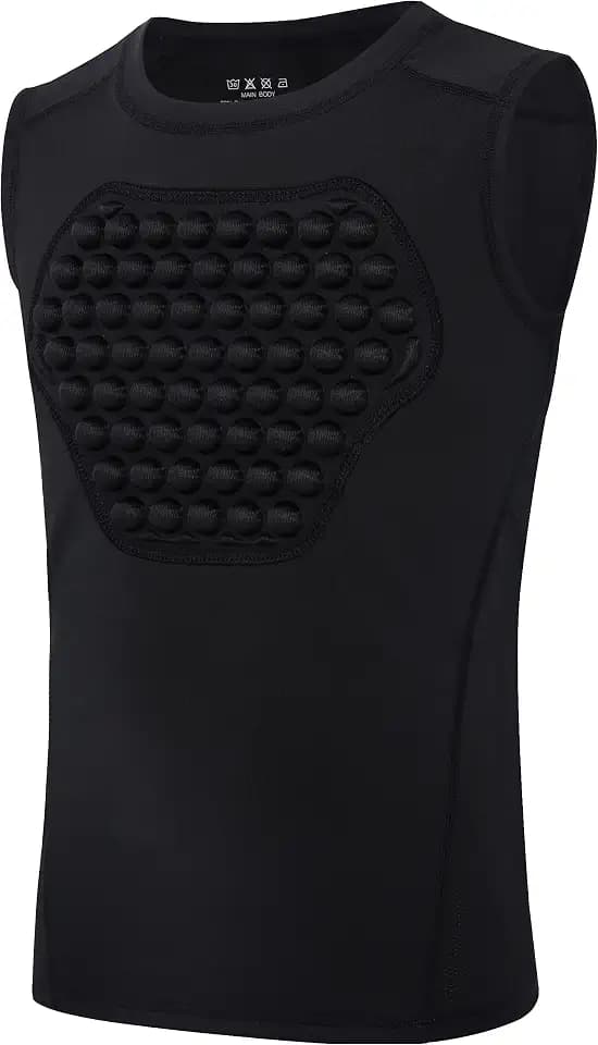 Youth Baseball Chest Protector Padded Compression Shirt