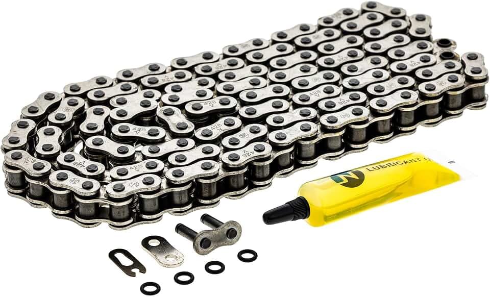 NICHE 428 Drive Chain 128 Links O-Ring with Master Link for Motorcycle ATV