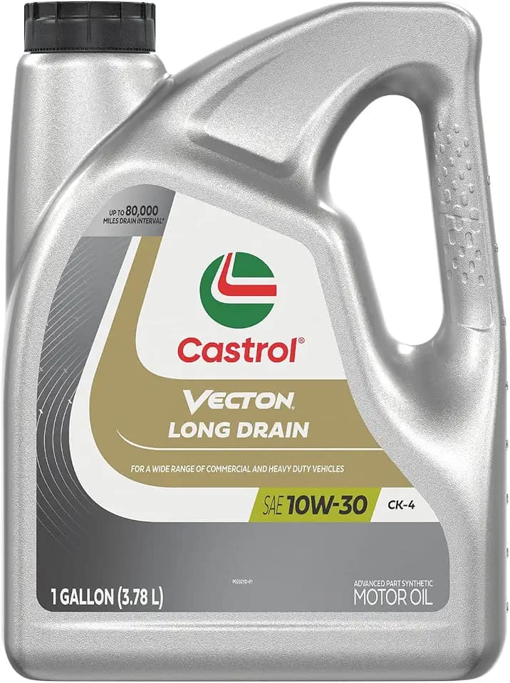 Castrol Vecton Long Drain 10W-30 CK-4 Part Syn Diesel Engine Oil, 1 Gallon