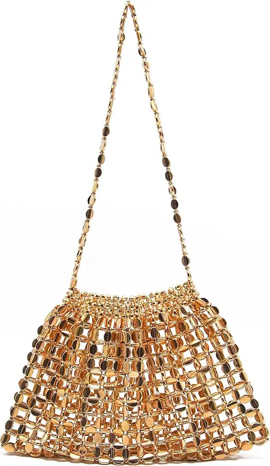Miuco Beaded Evening Bag Vintage Purse Elegant Dinner Clutch Bag Formal