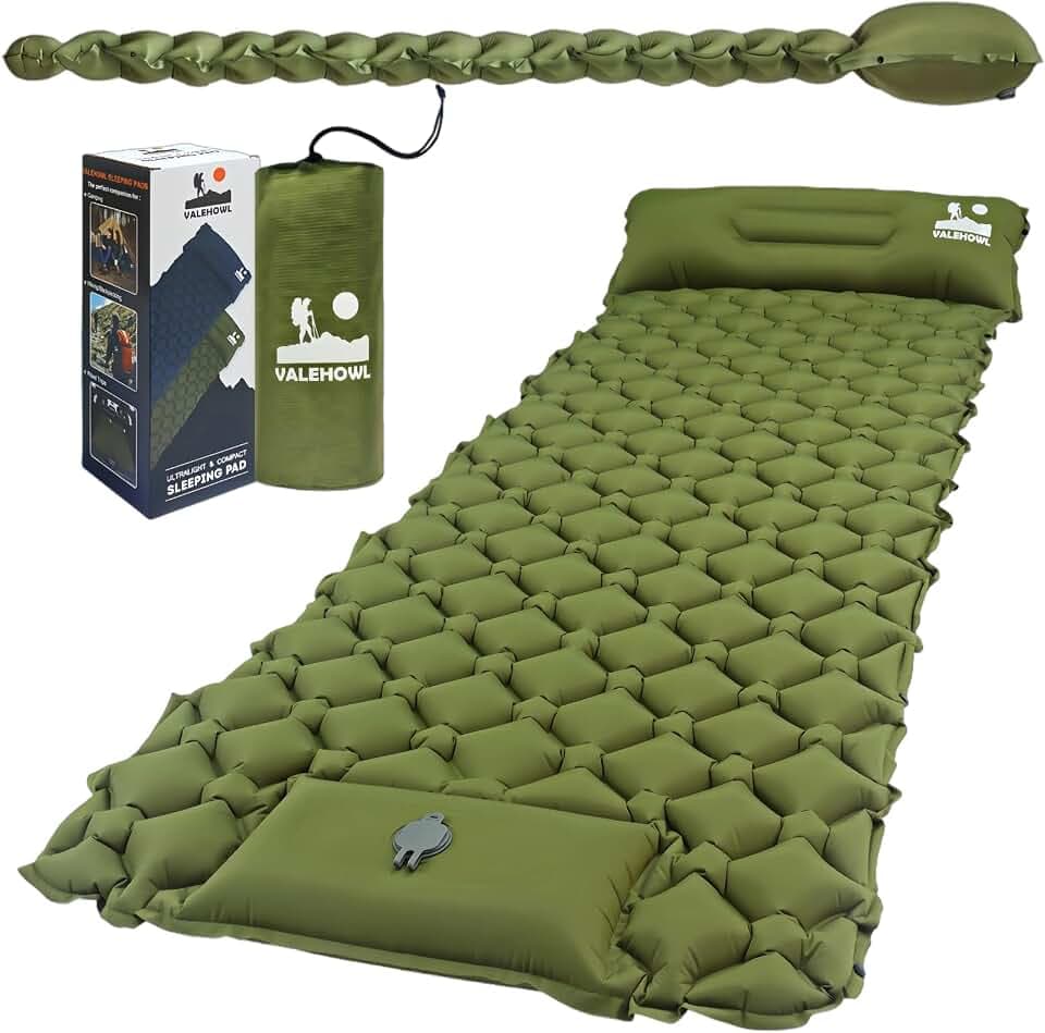 800g Ultraleicht Isomatte Camping, R-Wert 3,0 Luftmatratze Outdoor