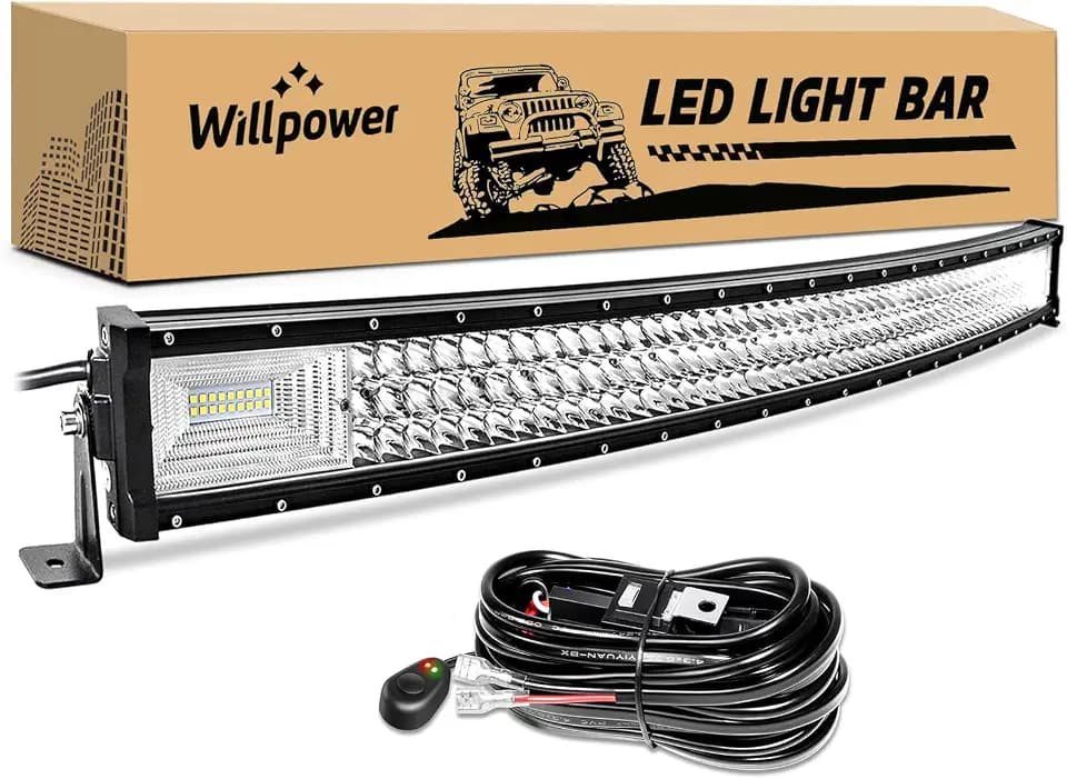 Willpower 52 Inch Curved LED Light Bar 675W Offroad Driving Light