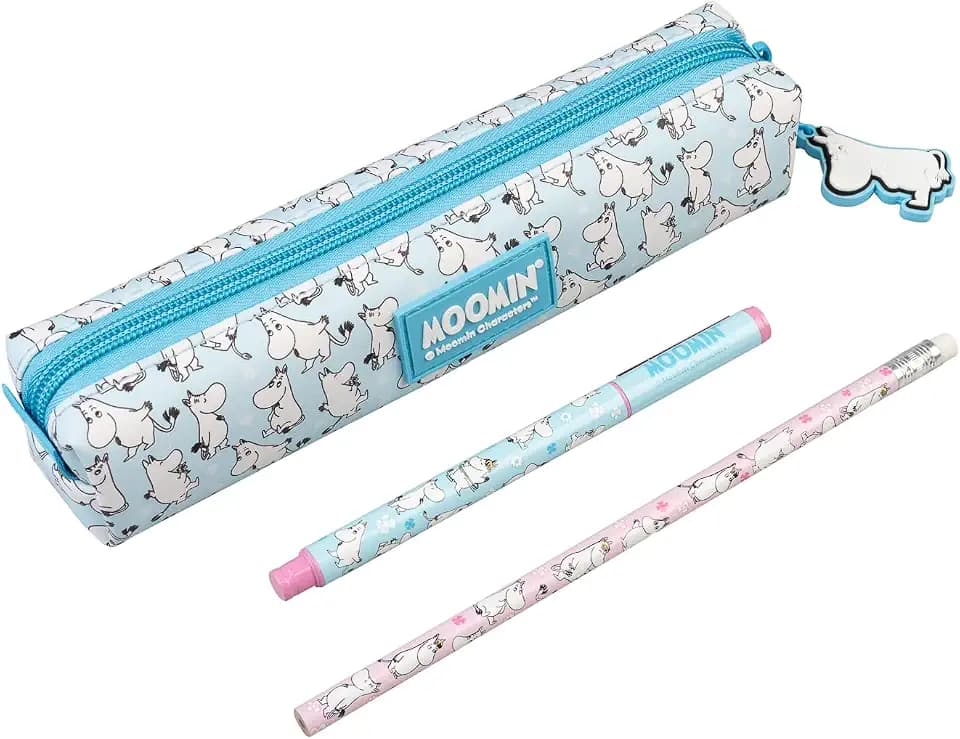 Grupo Erik Moomin Federmäppchen mit Stiften Mäppchen Merch