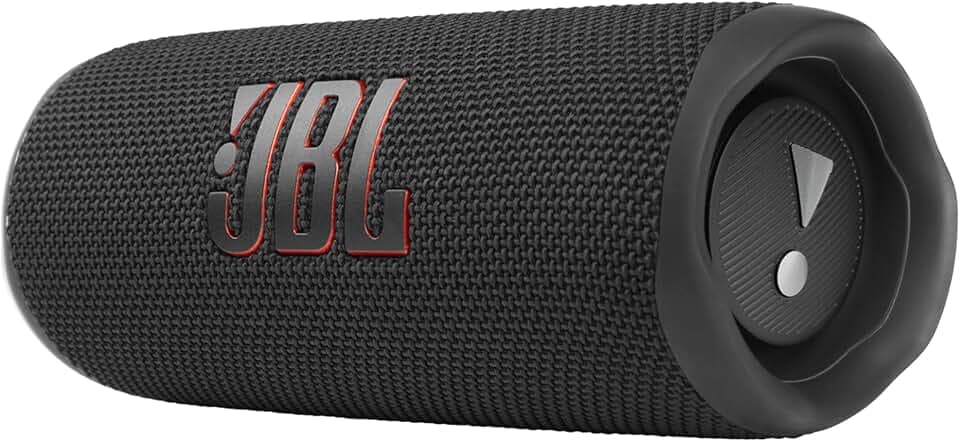 JBL Flip 6 Bluetooth Box in Schwarz – Wasserdichter, tragbarer Lautsprecher mit 2-Wege-Lautsprechersystem für kraftvollen Sound – Bis zu 12 Stunden kabellos Musik abspielen