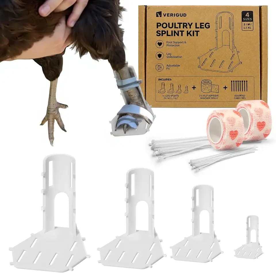 4 Sizes Poultry Leg Support Kit for Chicken, Bird, Duck, Goose