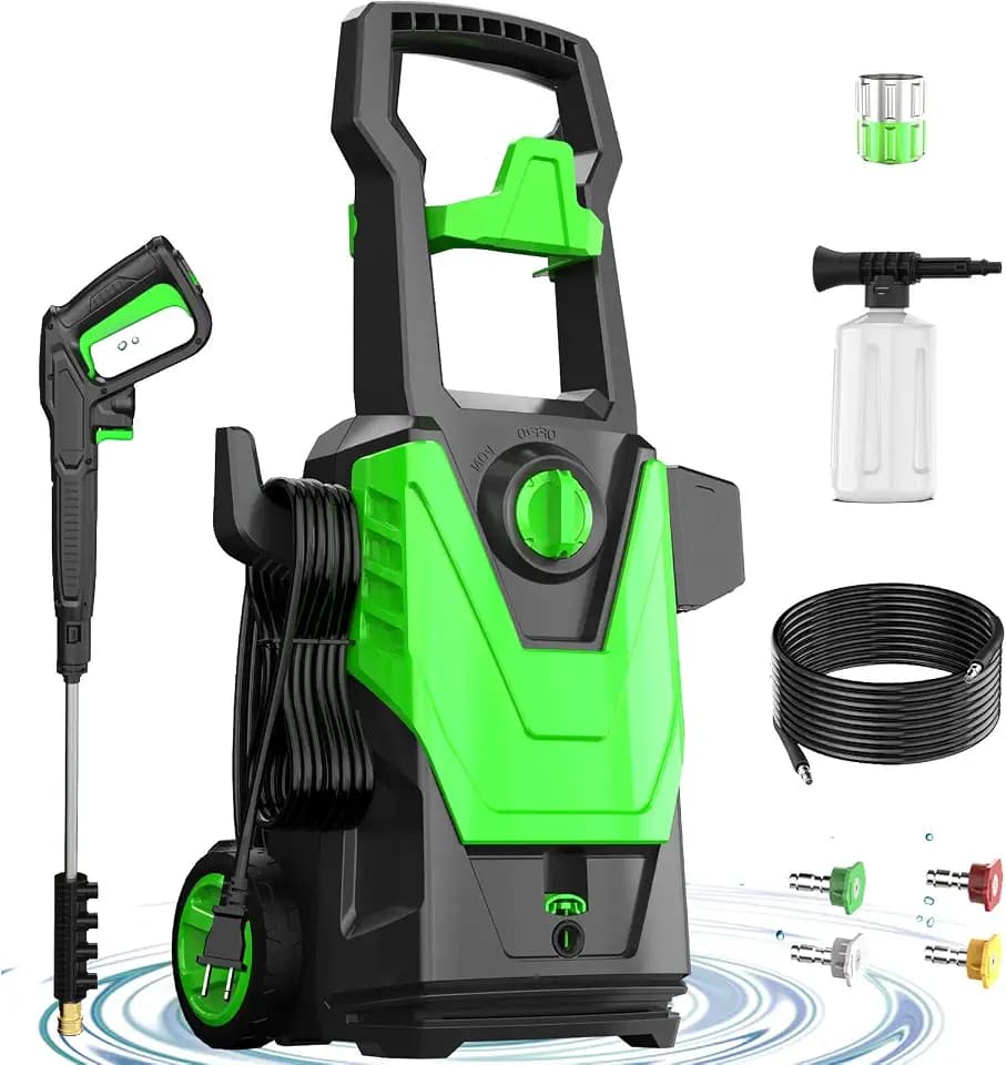 480PSI PowerWasher with 23FT Hose, 31FT Cord