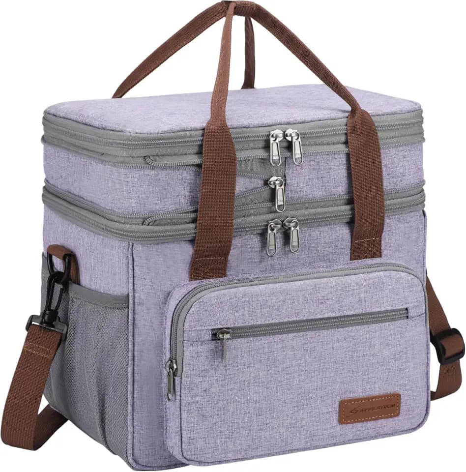 Maelstrom 23L Insulated Lunch Box, Expandable Double Deck Cooler Bag