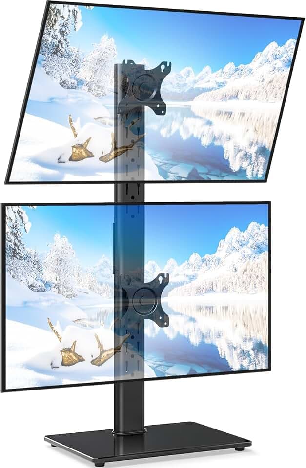 5Rcom Dual Monitorständer für 13-38 Zoll Flach Curved Bildschirme bis 20 kg