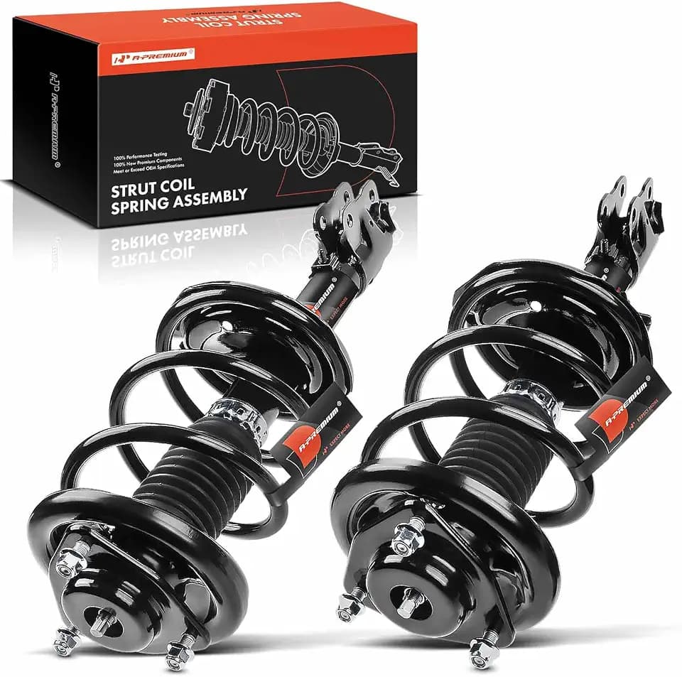 A-Premium Front Complete Strut Assemblies with Coil Springs, Set of 2