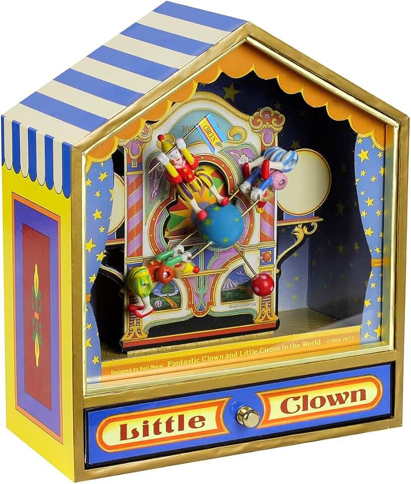 Trousselier Dancing with Music Tightrope Walker Clowns Figure