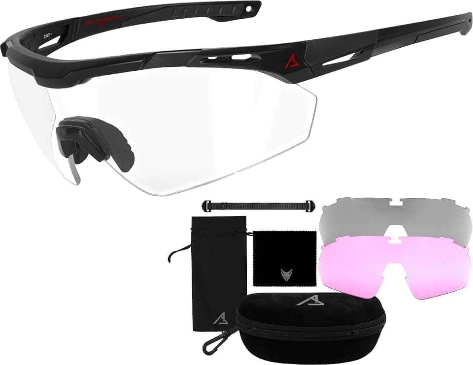 ACE Schakal SKL-1 Ballistische Schutzbrille, 3 Scheiben, Anti-Beschlag