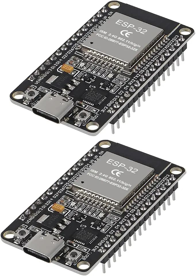 4Pcs ESP32 CH340 Type C Development Board integrates Wi-Fi Bluetooth Dual Core USB-C Port Interface 30pin with ESP32 GPIO Breakout Board Type-C Micro USB Dual Interface Shield Expansion Board
