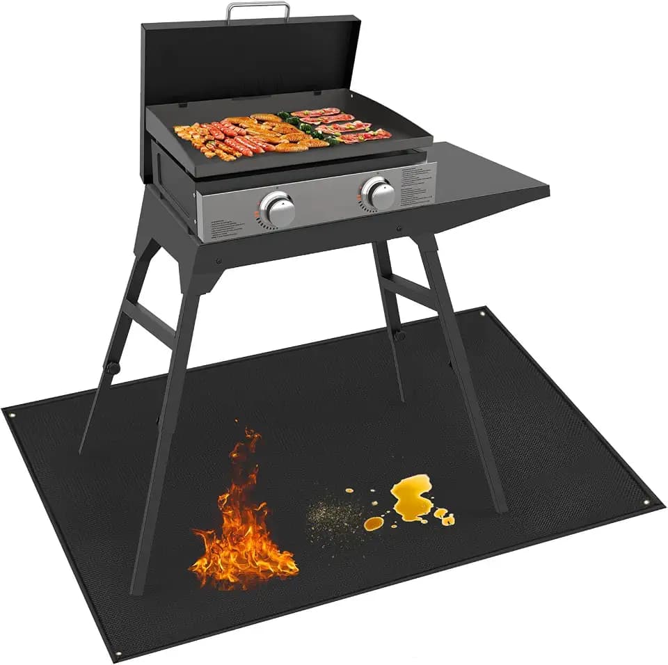Grill Mat for Blackstone Griddle Accessories 28in, 48 x 36 x 0.02in