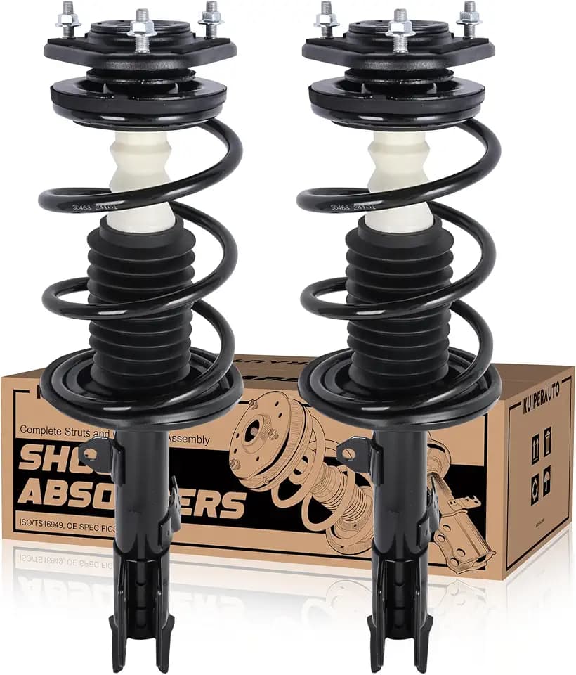 KUIPERAUTO 2PCS Front Struts 572598 572597,Shocks Absorbers & Coil Spring Assembly Compatible for 2009-2012 Toyota Corolla, for 2011-2013 Mateix (FWD/AWD) 2.4L L4 Replacement