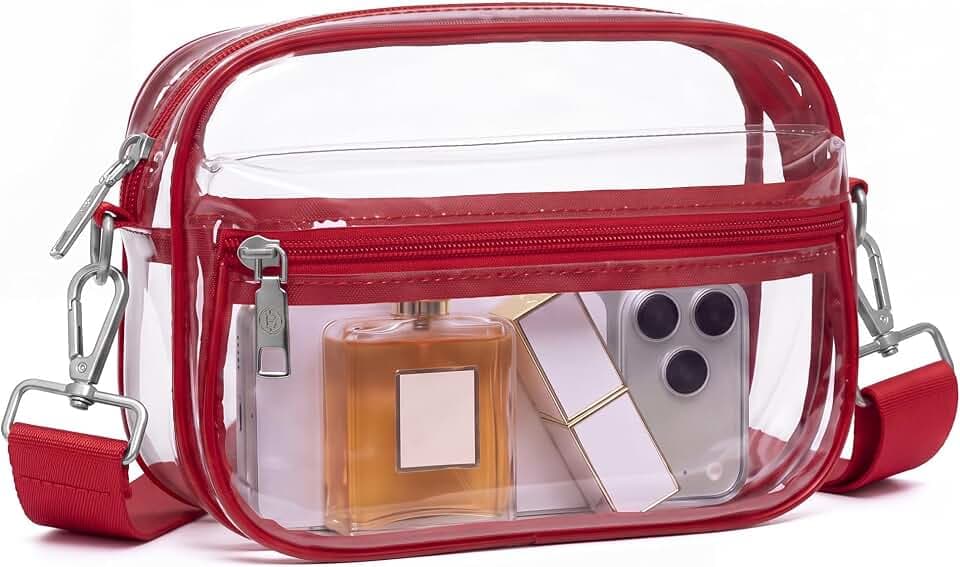 BOSTANTEN Clear Bag for Women Stadium Approved Crossbody Purse