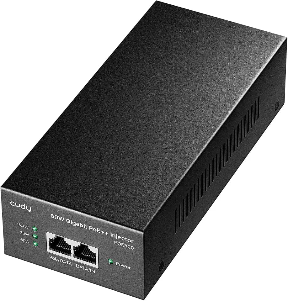 Cudy 60W Gigabit PoE++ Injector, 802.3bt/at/af, 4-Pair, Metal, POE300