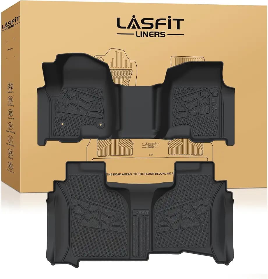 LASFIT Floor Mats for Chevy Silverado/GMC Sierra 1500 2019-2026