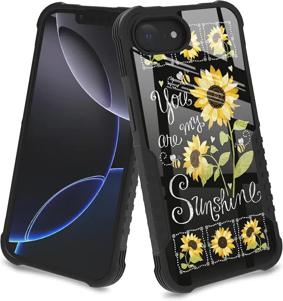 for iPhone 17e/16e Case Sunflower Flower - You are My Sunshine