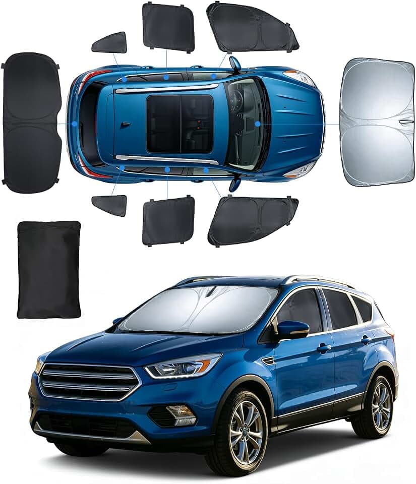 Front Rear Side Window Covers for Ford Escape 2013-2019 8 PCS