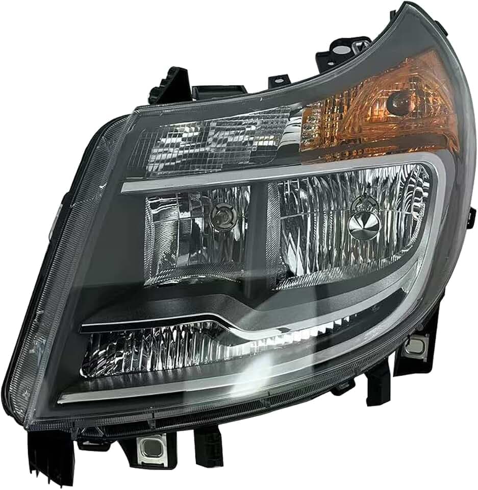 Replacement Driver Left Side Headlight Headlamp without DRL for RAM Promaster 1500 2500 3500 from 2010-2022