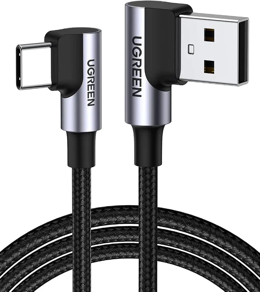 UGREEN USB A to USB C Cable 90-Degree Fast Charging Cable, 6.6ft