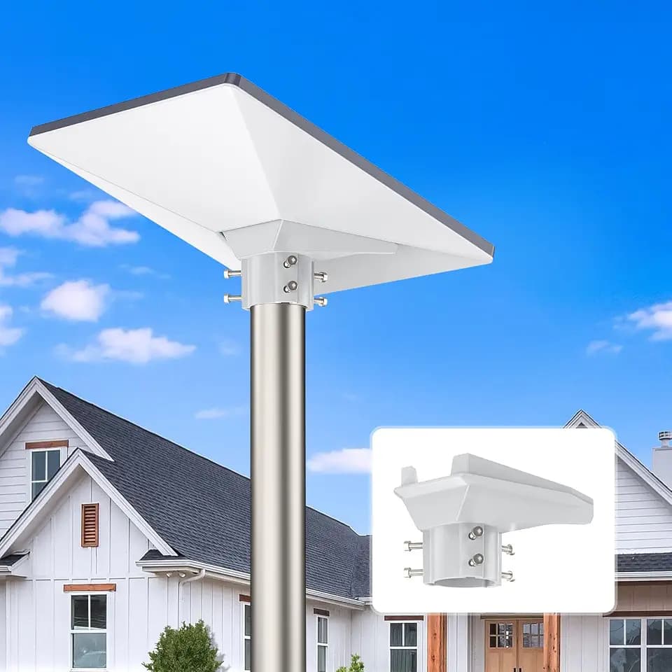 QUIDDITY Starlink Mini Mount - ABS Starlink Mini Pipe Adapter & Compact Portable Roof Mount, Starlink Mount Compatible with 1.22-1.73'' Poles, Fit Starlink Mini, RV (White)