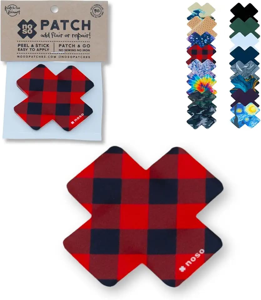 Noso Patches Fabric Repair Kit, Waterproof Peel & Stick Self-Adhesive