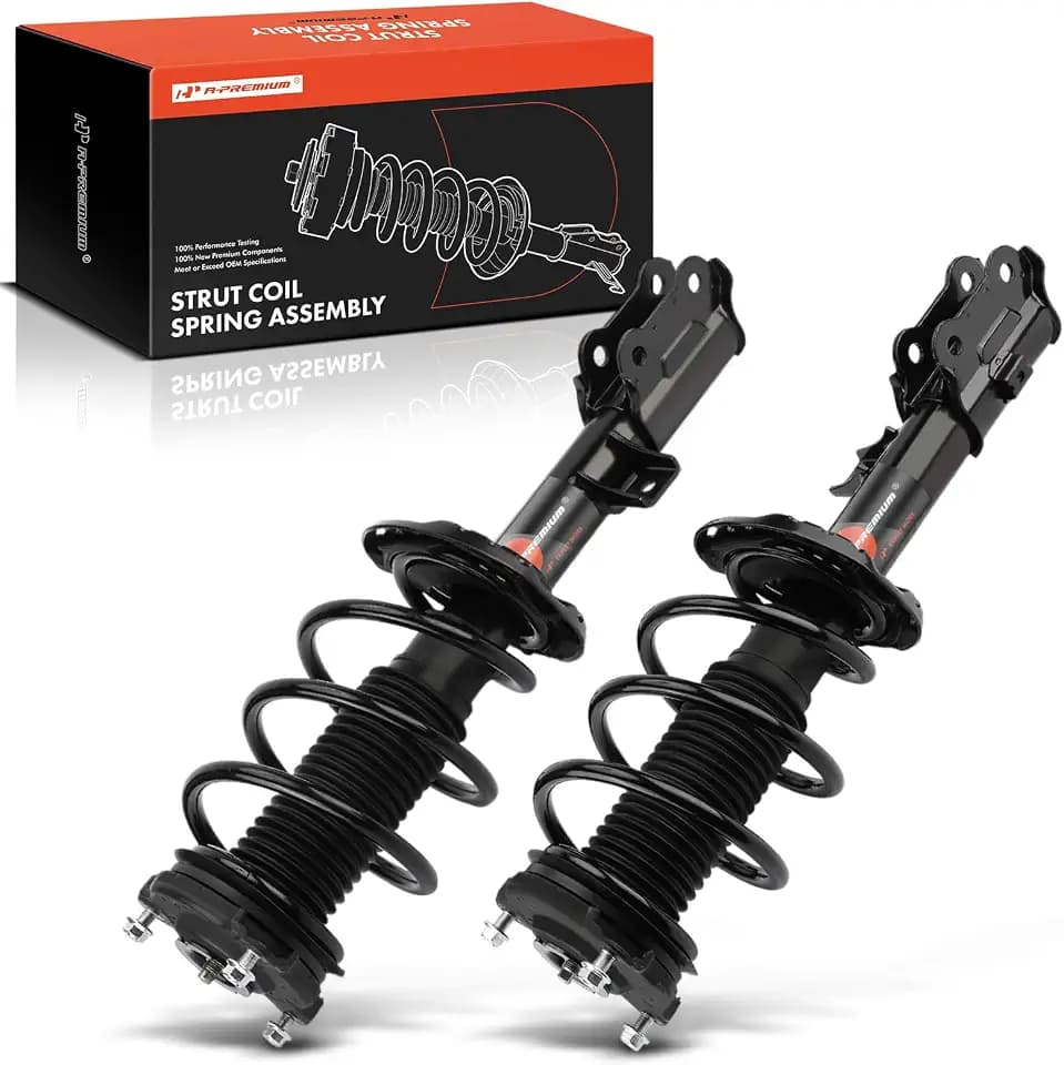 A-Premium Front Complete Strut Assemblies with Coil Springs, Set of 2